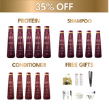 5x Essential Hair Straightening Set Bundle: Protein, Shampoo and Conditioner