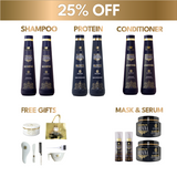 2x Complete Hair Straightening Bundle: Protein, Shampoo, Conditioner, Mask & Serum