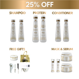 2x Complete Hair Straightening Bundle: Protein, Shampoo, Conditioner, Mask & Serum