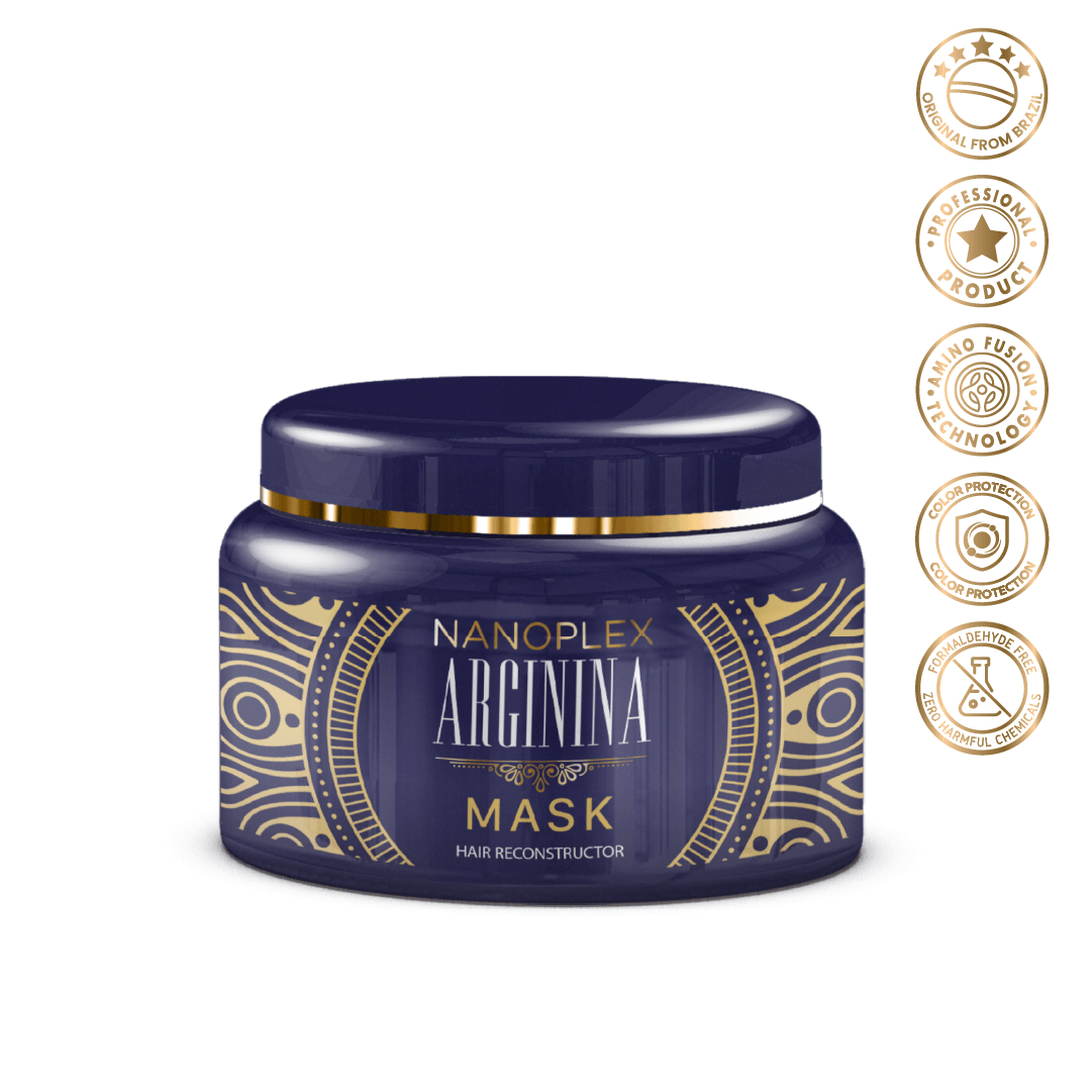 Nanoplex Arginina™ Masque Capillaire Nourrissant et Soin Couleur 500g (17.6 fl.oz) - Vitta Gold™ Mondial