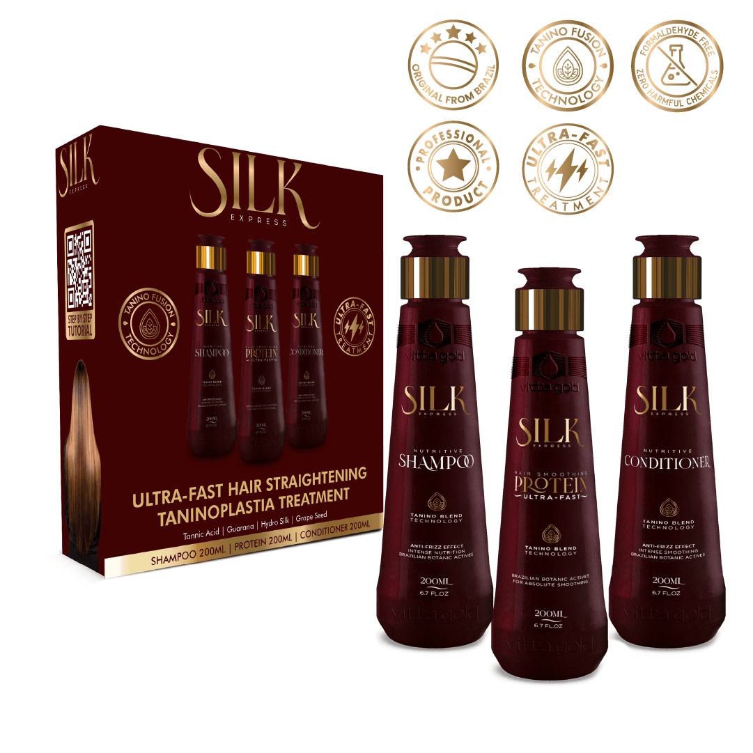 Silk Express™ Ultra-Fast Hair Straightening Treatment Intro Set - Vitta Gold™ Global