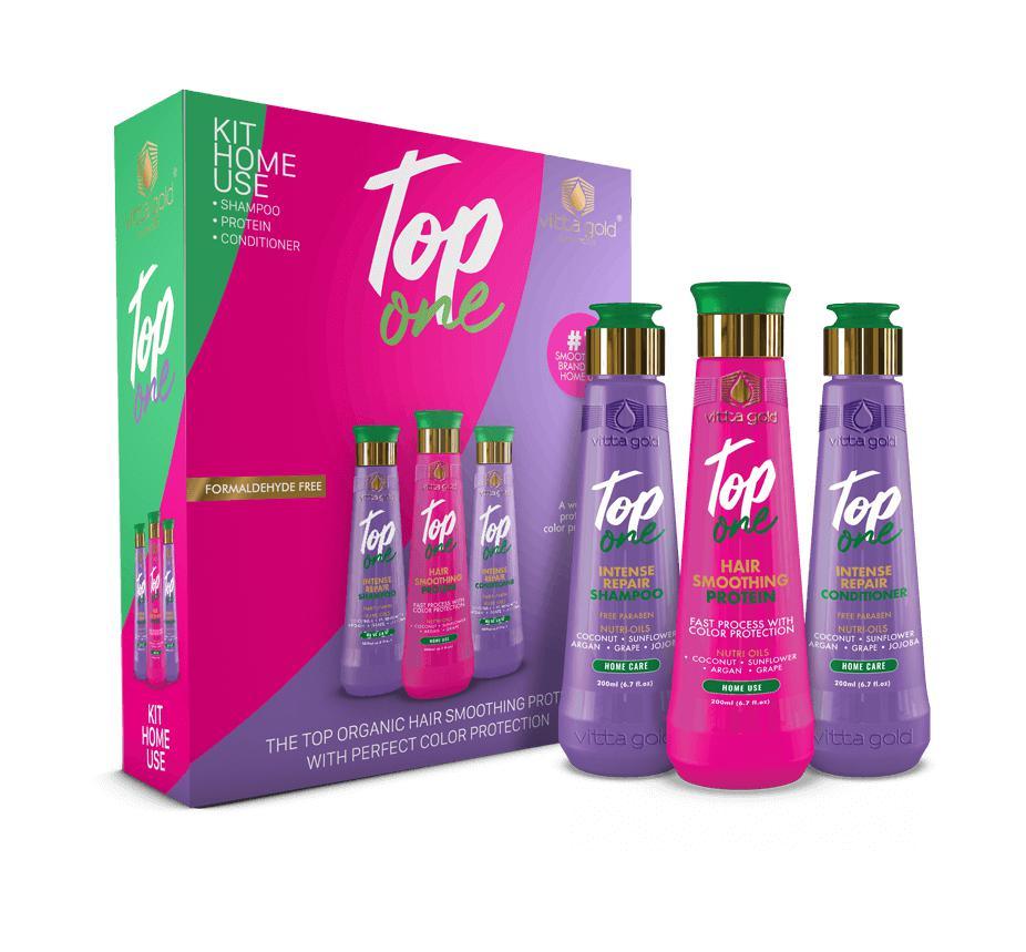 Top One™ 200ml - Hair Smoothing Protein Set-Vitta Gold